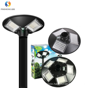Smart Remote Control UFO Garden All in one Solar Lights and Round Landscape Park LED Lamp with high quality